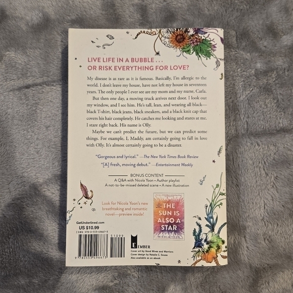 Everything Everything by Nicola Yoon softback book - Picture 4 of 4
